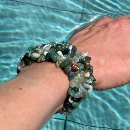 Santorini Bracelet - Indian Agate